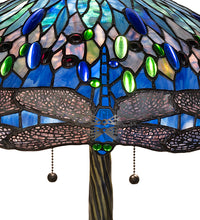 27" High Tiffany Hanginghead Dragonfly Table Lamp Bedside Nightstand Reading Desk Table Light by Meyda