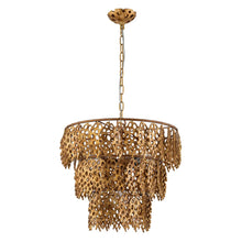The Coral Gold Chandelier 3 Tier Ceiling Light by Lucas McKearn
