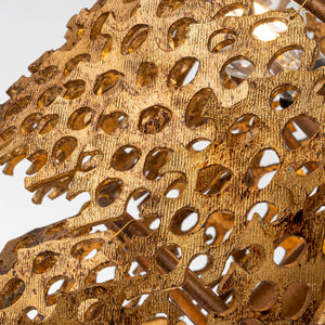The Coral Gold Chandelier 3 Tier Ceiling Light by Lucas McKearn