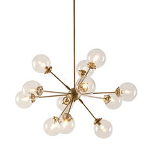 Paige 12-Light Gold Chandelier Oversized Globe Bulbs Pendant Ceiling Light by Olliix-INK+IVY