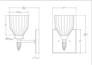 Felice 1 Light Bath Bar Wall Sconce Wall Lamp Home Decor by Lucas McKearn