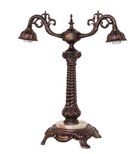 20" High Roussillon 2 Light Table Lamp Bedside Nightstand Reading Desk Table Light by Meyda