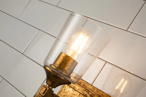 Vetiver 1 Light Bath Bar in Gold Wall Sconce Wall Lamp Home Decor by Lucas McKearn