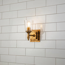 Vetiver 1 Light Bath Bar in Gold Wall Sconce Wall Lamp Home Decor by Lucas McKearn