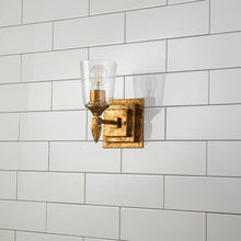 Vetiver 1 Light Bath Bar in Gold Wall Sconce Wall Lamp Home Decor by Lucas McKearn