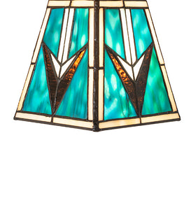 5" Square Valencia Mission Tiffany Flushmount Pendant Ceiling Light by Meyda