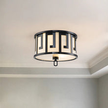 Lemuria 2 Light Medium Pendant - Lacquered Black, White Shade Ceiling Light by Lucas McKearn