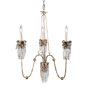Venetian 3 Light Chandelier Candelabra Ceiling Light by Lucas McKearn
