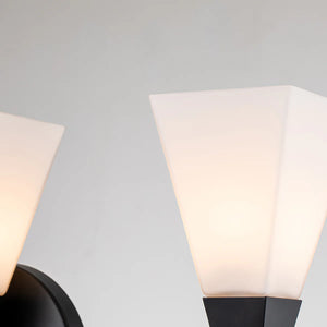 Bowtie 3 Light Bath Bar in Matte Black Wall Sconce Wall Lamp Home Decor by Lucas McKearn