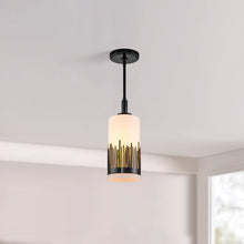 Sawgrass Mini Pendant in Lacquered Black Ceiling Light by Lucas McKearn