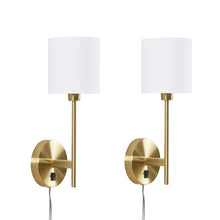 Conway Metal Wall Sconce with Cylinder Shade, Set of 2, Wall Lamp Home Decor by Olliix-510 Design