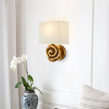 Swirl Large Sconce in Gold Wall Lamp Home Decor by Lucas McKearn