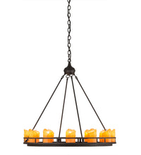 Custom 32"W Barbury 12 Candlelights Chandelier Ceiling Light by Meyda