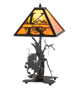 Custom 24" High Personalized Headless Horseman Table Lamp Bedside Nightstand Reading Desk Table Light by Meyda