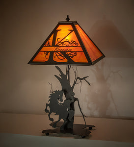 Custom 24" High Personalized Headless Horseman Table Lamp Bedside Nightstand Reading Desk Table Light by Meyda