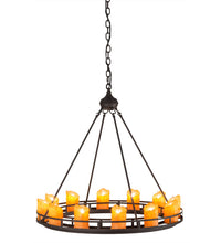 Custom 32"W Barbury 12 Candlelights Chandelier Ceiling Light by Meyda