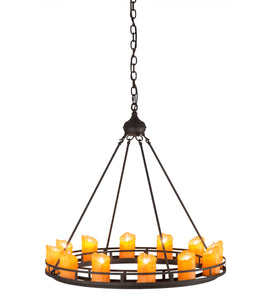 Custom 32"W Barbury 12 Candlelights Chandelier Ceiling Light by Meyda