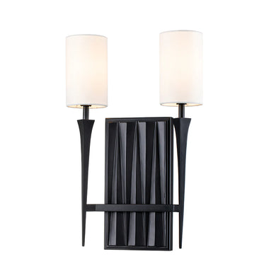 Crest 2 Light Matte Black Wall Scone Wall Lamp Home Decor by Lucas McKearn