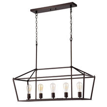 Ironclad Island Pendant Chandelier 5-Light Country Farmhouse 36" Wide Ceiling Light by Chloe