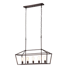 Ironclad Island Pendant Chandelier 5-Light Country Farmhouse 36" Wide Ceiling Light by Chloe