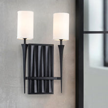 Crest 2 Light Matte Black Wall Scone Wall Lamp Home Decor by Lucas McKearn