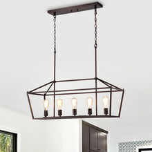 Ironclad Island Pendant Chandelier 5-Light Country Farmhouse 36" Wide Ceiling Light by Chloe