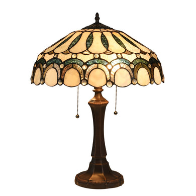 Claude Table Light Tiffany Victorian Style 2-Light 17