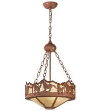 Custom 16" Wide Running Horses Inverted Pendant Ceiling Light by Meyda