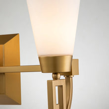 Lemuria 3 Light Bath Bar in Laquered Gold Wall Sconce Wall Lamp Home Decor by Lucas McKearn