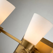 Lemuria 3 Light Bath Bar in Laquered Gold Wall Sconce Wall Lamp Home Decor by Lucas McKearn