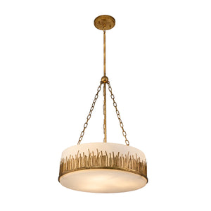 Sawgrass Large Pendant in Gold Leaf Ceiling Light by Lucas McKearn