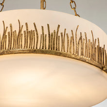 Sawgrass Large Pendant in Gold Leaf Ceiling Light by Lucas McKearn