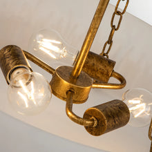 Sawgrass Large Pendant in Gold Leaf Ceiling Light by Lucas McKearn