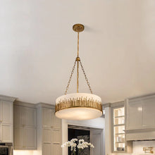 Sawgrass Large Pendant in Gold Leaf Ceiling Light by Lucas McKearn