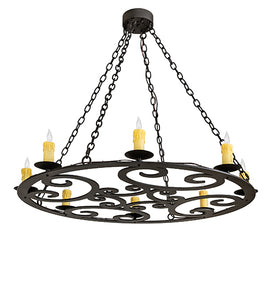 Custom 42" Wide Ashley 8 Light Chandelier Ceiling Light by Meyda