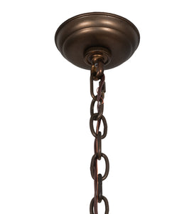 Custom 28" Wide Oak Leaf & Acorn 6 Light Chandelier Ceiling Light by Meyda