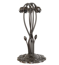 16" High Blue/White Tiffany Pond Lily 5 Light Table Lamp Bedside Nightstand Reading Desk Table Light by Meyda
