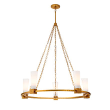 Kristy 5 Light Chandelier in Antique Gold Ceiling Light by Lucas McKearn