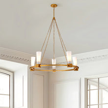 Kristy 5 Light Chandelier in Antique Gold Ceiling Light by Lucas McKearn