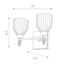 Felice 2 Light Bath Bar Wall Sconce Wall Lamp Home Decor by Lucas McKearn