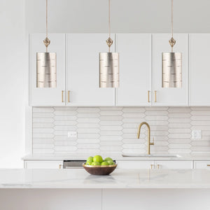 Fragment Silver Small Pendant Ceiling Light by Lucas McKearn