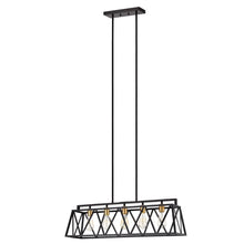 Ironclad Island Pendant Chandelier Country Farmhouse 5-Light 35" Wide Ceiling Light by Chloe