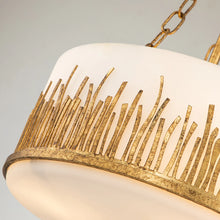 Sawgrass Medium Pendant in Gold Leaf Ceiling Light by Lucas McKearn