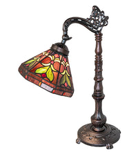 20" High Middleton Bridge Arm Tiffany Table Lamp Bedside Nightstand Reading Desk Table Light by Meyda