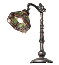20" High Middleton Bridge Arm Tiffany Table Lamp Bedside Nightstand Reading Desk Table Light by Meyda