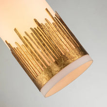 Sawgrass Mini Pendant in Gold Leaf Ceiling Light by Lucas McKearn