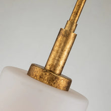 Sawgrass Mini Pendant in Gold Leaf Ceiling Light by Lucas McKearn