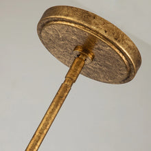 Sawgrass Mini Pendant in Gold Leaf Ceiling Light by Lucas McKearn