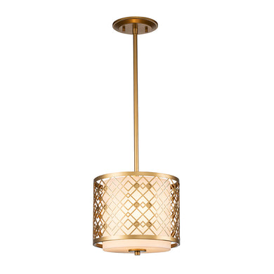 Ziggy Mini Pendant in Lacquered Gold Ceiling Light by Lucas McKearn