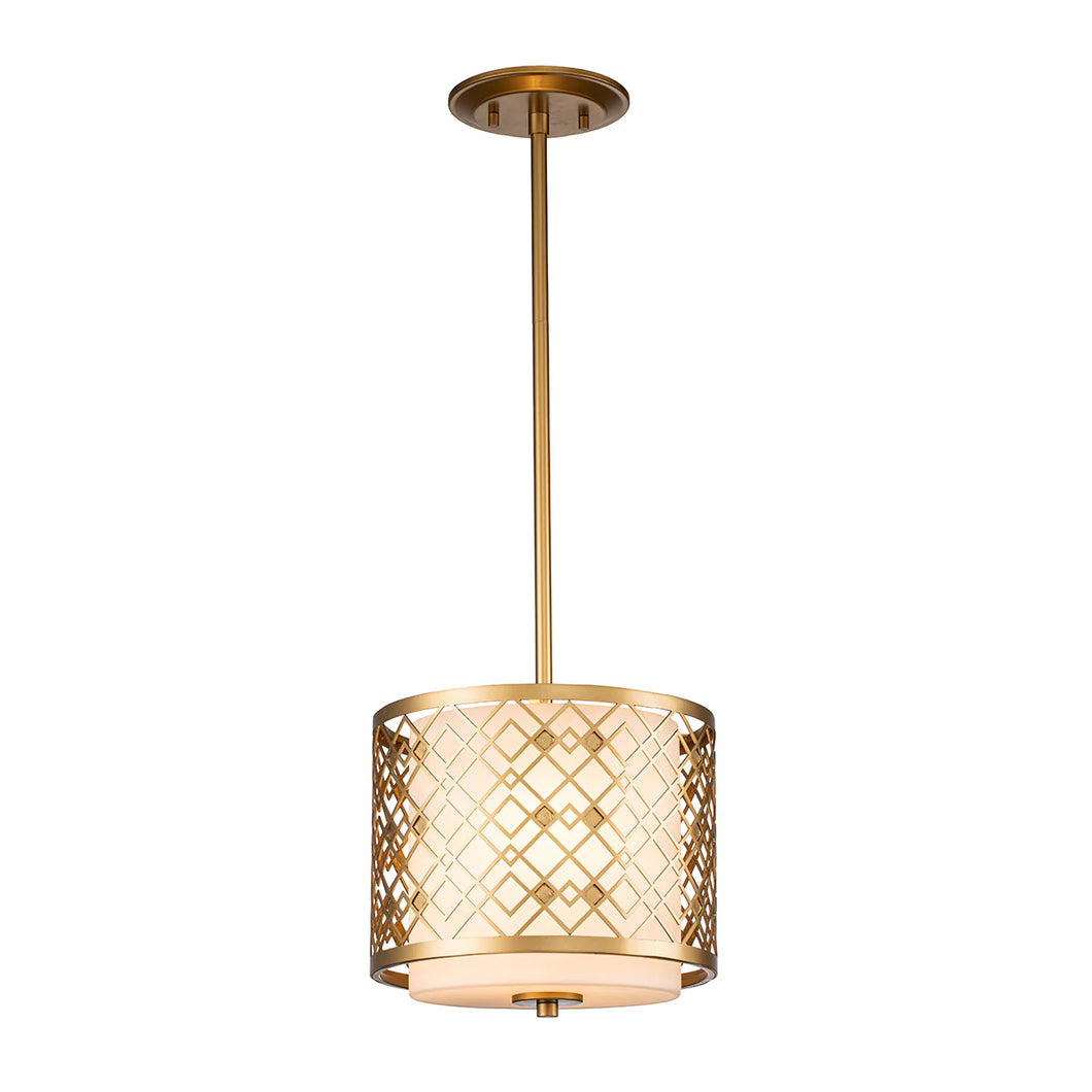 Ziggy Mini Pendant in Lacquered Gold Ceiling Light by Lucas McKearn
